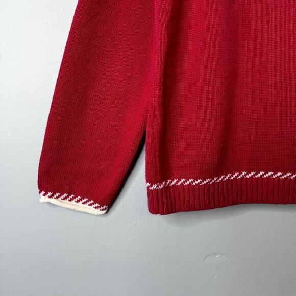 Christopher & Banks Petite Polar Bear Penguin Juggling Snowballs Sweater Sz PL - Picture 11 of 11